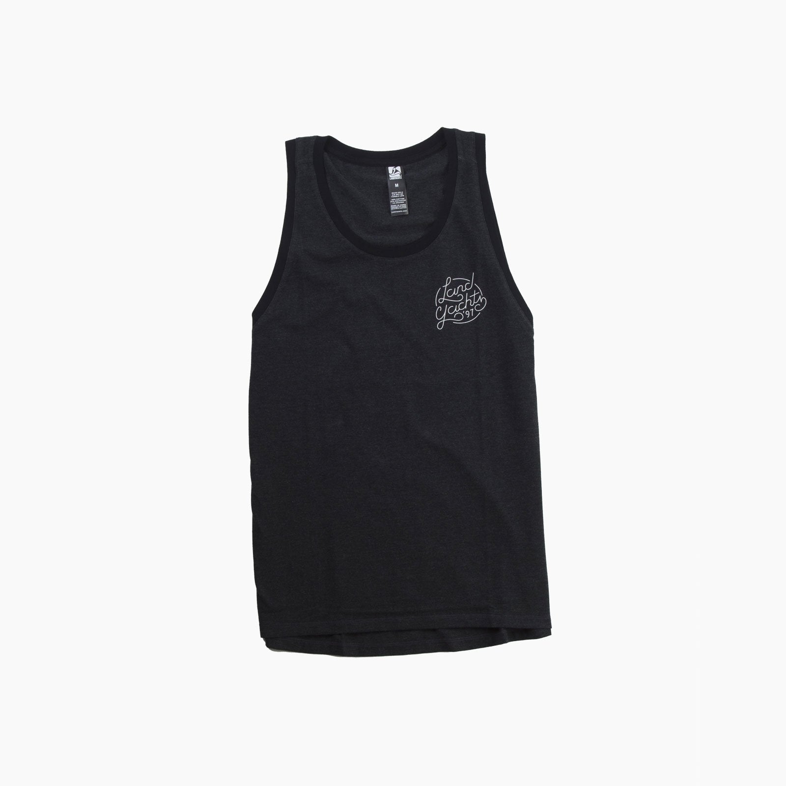 Landyacht__97-Tank_Apparel_Longboard_SkatebaordHeatherBlack_Front